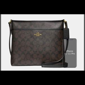 COACH File Crossbody In Signature Canvas